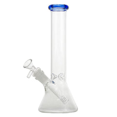 Basic 10" Glass Water Pipe Bong With Colored Tip - Supply Natural
