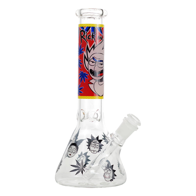Rick and Morty Bong Water Pipe Glass Front