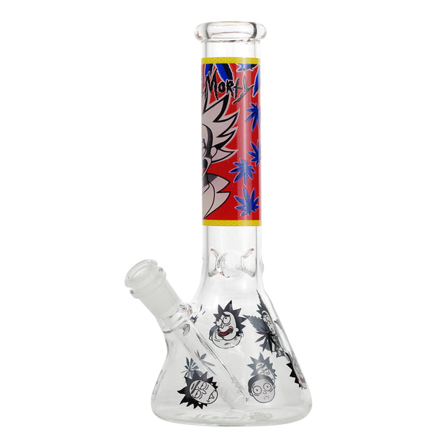 Rick and Morty Bong Water Pipe Glass Front
