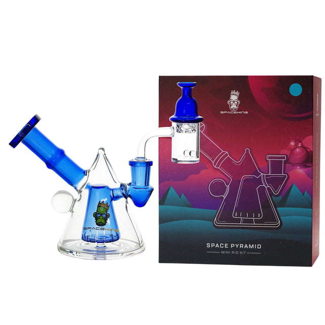 Space Pyramid Water Pipe Glass Bong Front