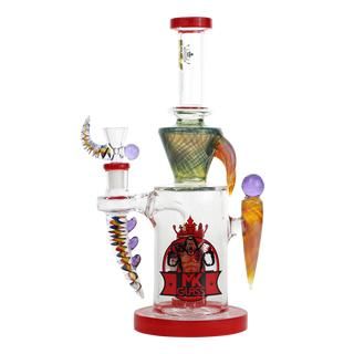 MK7-MK100 12" Glass Heady Gorilla Straight Shooter Water Pipe Bong - Supply Natural