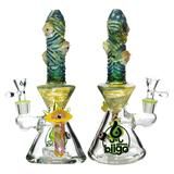 9.5" Biigo Glass Water Pipe Eye Drip Perc Design - Supply Natural