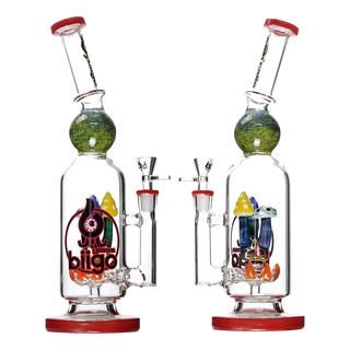 14" Biigo Glass Water Pipe Mushroom Perc - Supply Natural