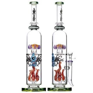 15" Biigo Glass Water Pipe Dual Perc Eye & Tentacle Design - Supply Natural