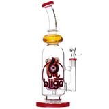 13" Biigo Glass Water Pipe Eye/Flower Design - Supply Natural