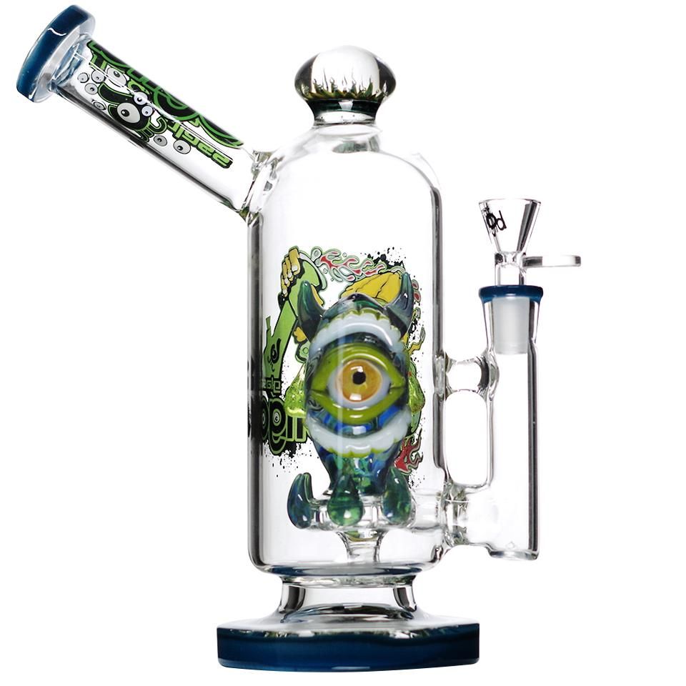 10" Biigo Glass Water Pipe Monster Perc Design - Supply Natural