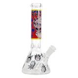 10" Glass Water Pipe Beaker Style R&M Bong - Supply Natural