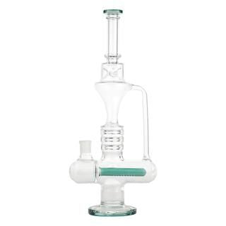 17" Glass Water Pipe With Inline Perc Assorted ColorsBong - Supply Natural