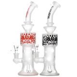 13" Biigo Glass Water Pipe Frosted Design - Supply Natural