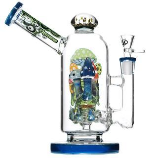 10" Biigo Glass Water Pipe Mushroom Perc Design - Supply Natural