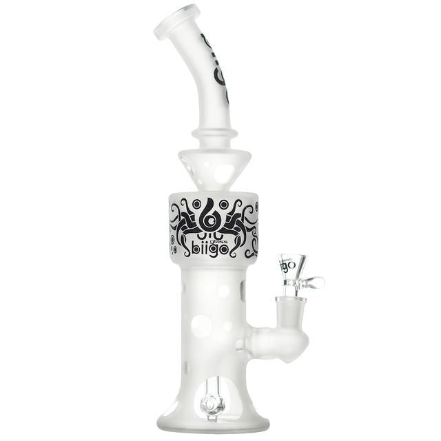 13" Biigo Glass Water Pipe Frosted Design - Supply Natural