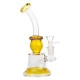 8"Glass Water Pipe With Perc & Bent Neck Design Assorted Bong - Supply Natural