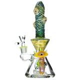 9.5" Biigo Glass Water Pipe Eye Drip Perc Design - Supply Natural