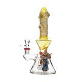 10" Biigo Glass Water Pipe Monster Eye Design - Supply Natural