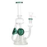 9" Glass Water Pipe Recycler Design  bong - Supply Natural