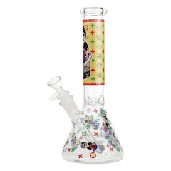 10" Glass Water Pipe Bong With Bowl & Down Stem Bong - Supply Natural