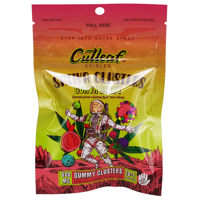 Cutleaf Clusters CBD Gummies 600mg 6pk - Supply Natural