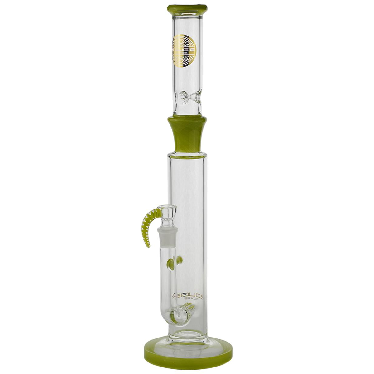 Bougie Glass 18" Water Pipe With Inline Perc & Horned Bowl Bong - Supply Natural