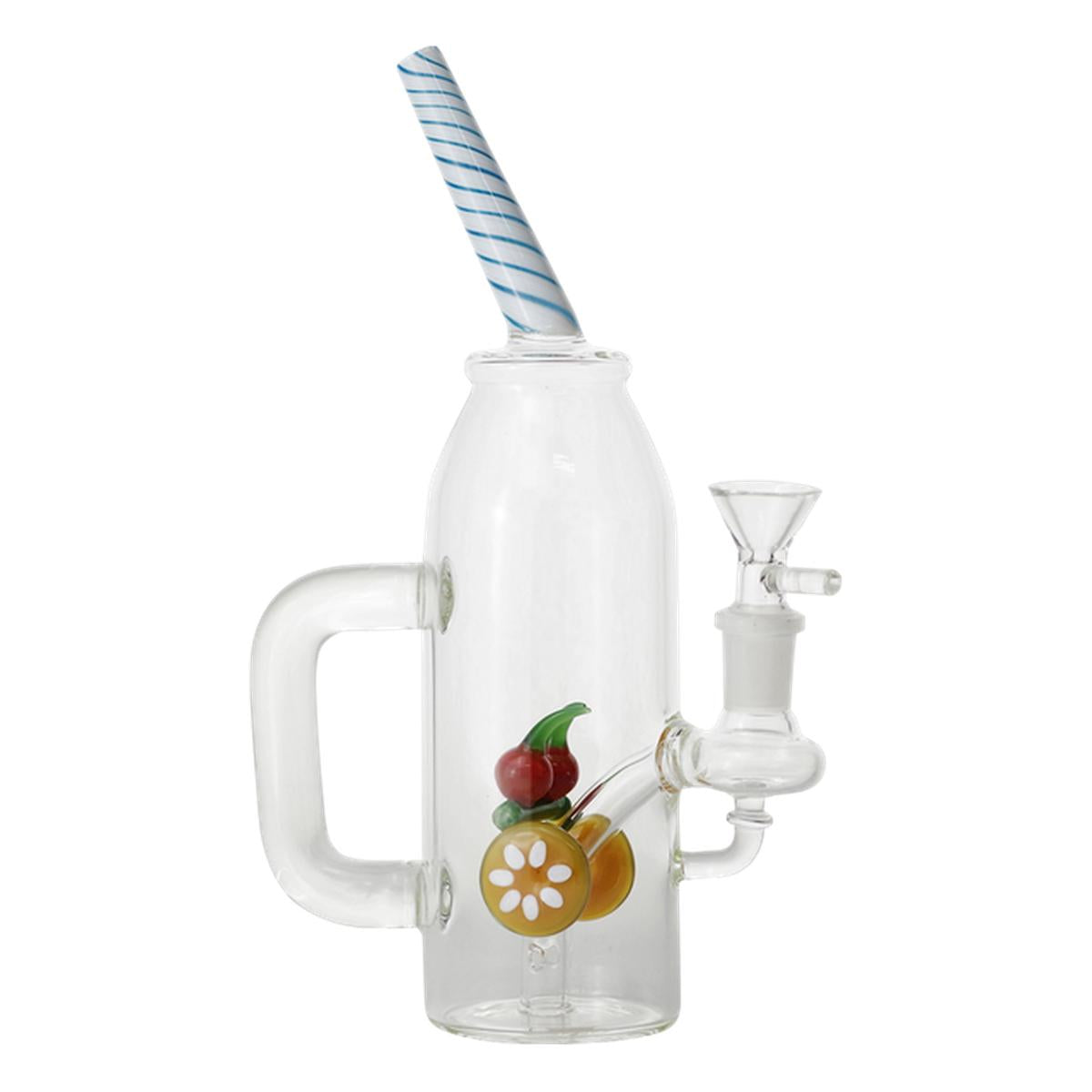 8.9" Drinking Cup Glass Water Pipe Bong - Supply Natural