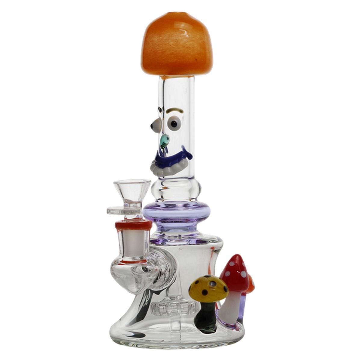 Biigo 6" Glass Water Pipe Mushroom Head Design - Supply Natural