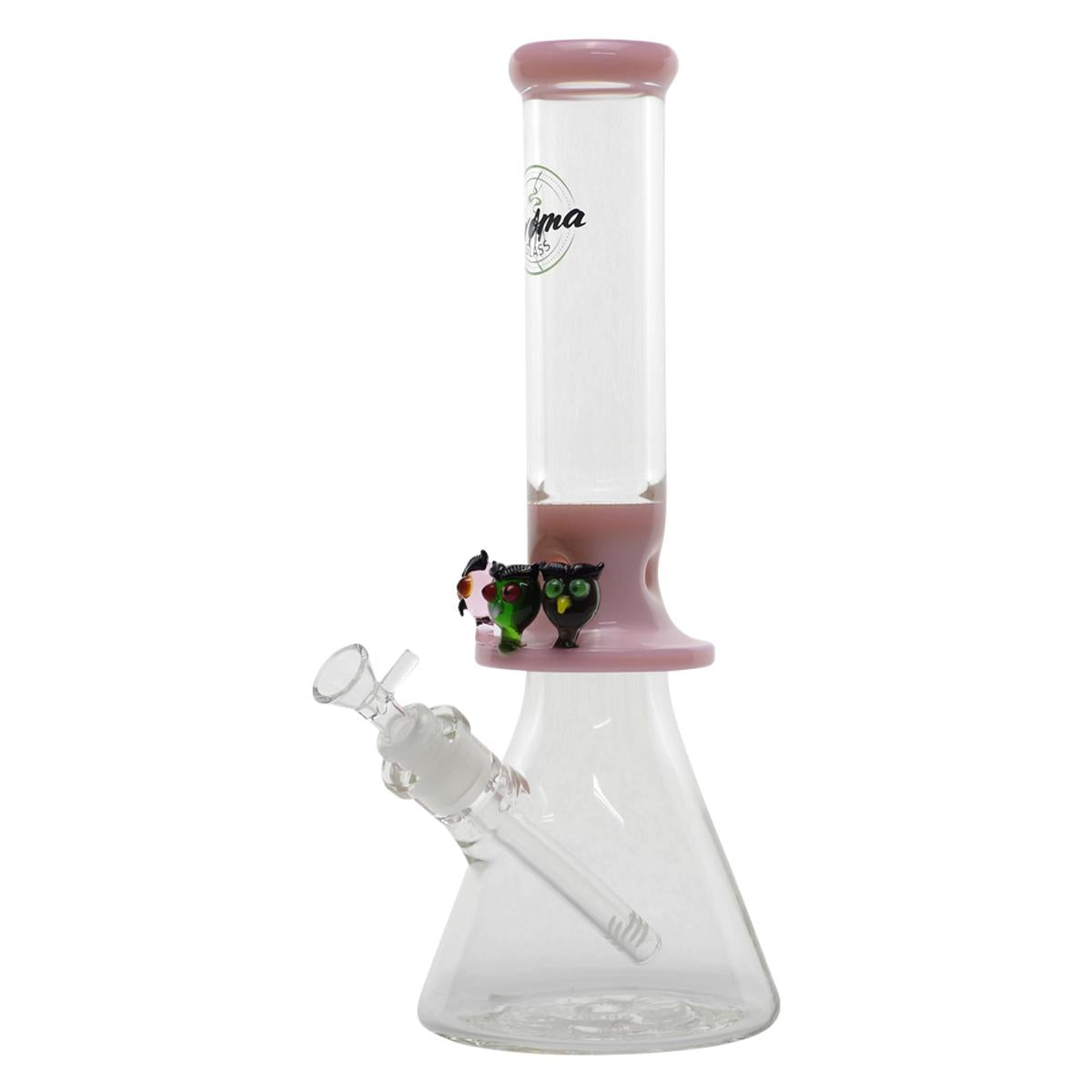 Aroma Glass 14" Glass Water Pipe Owl  Bong - Supply Natural