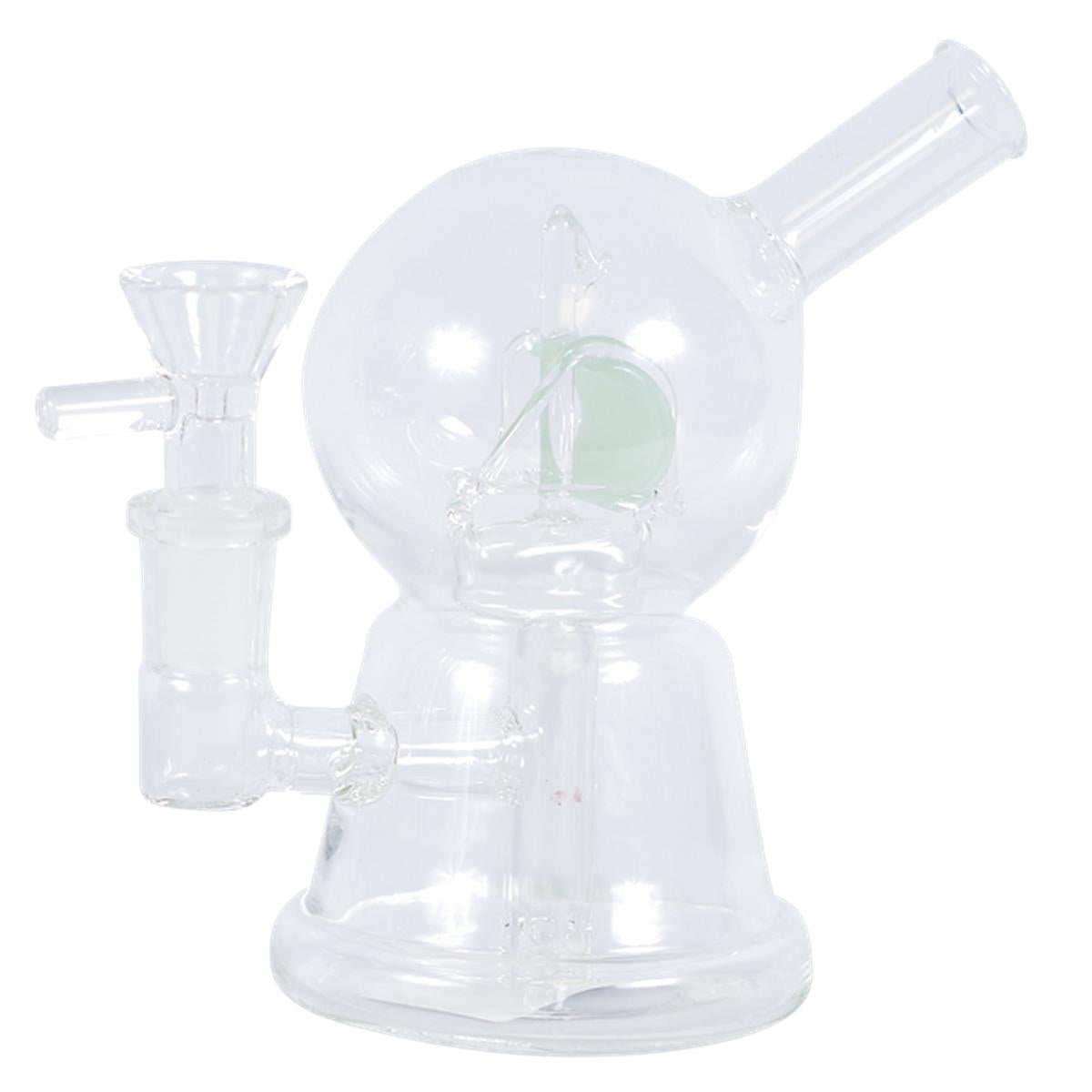 5" Glass Water Pipe with Intricate Design Inside Bong - Supply Natural