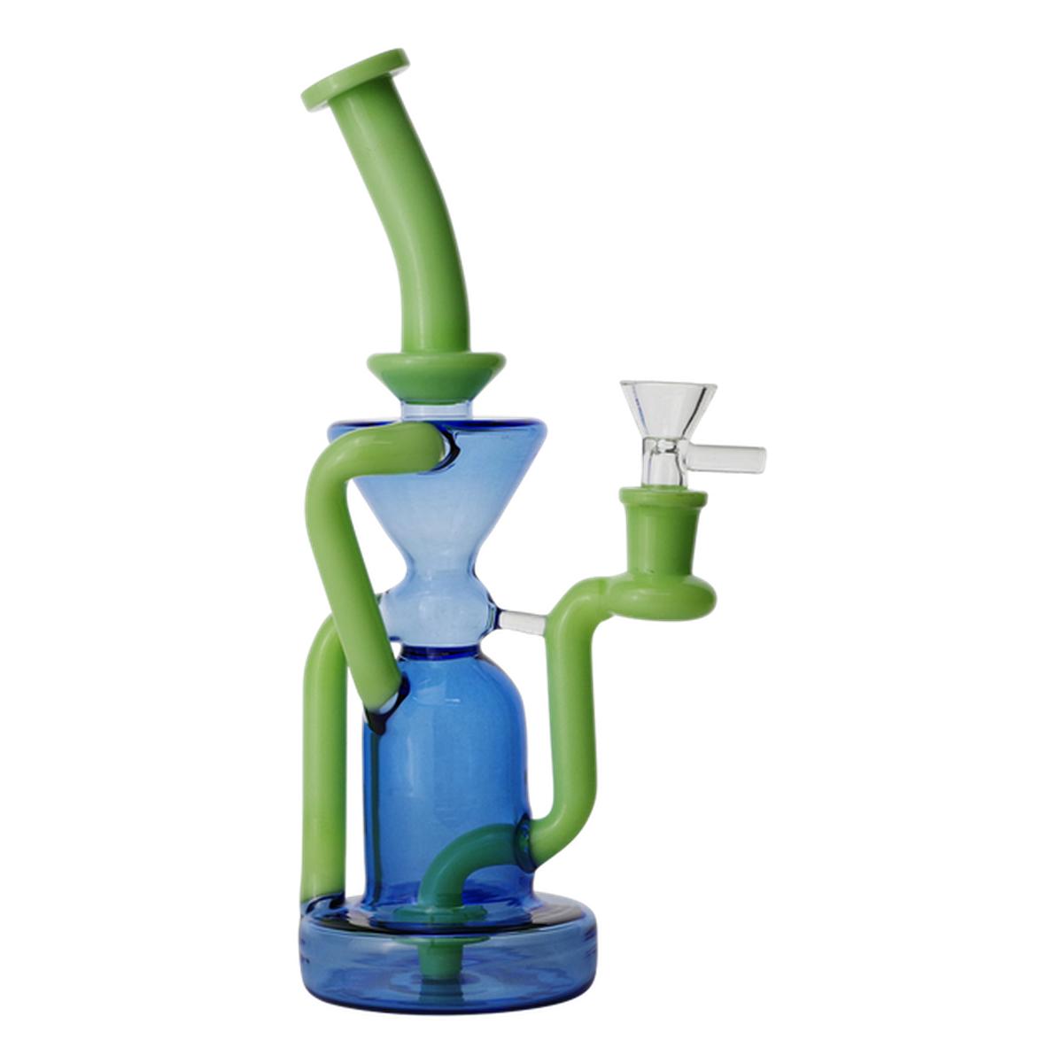 9.5" Glass Water Pipe Recycler Design Bong - Supply Natural