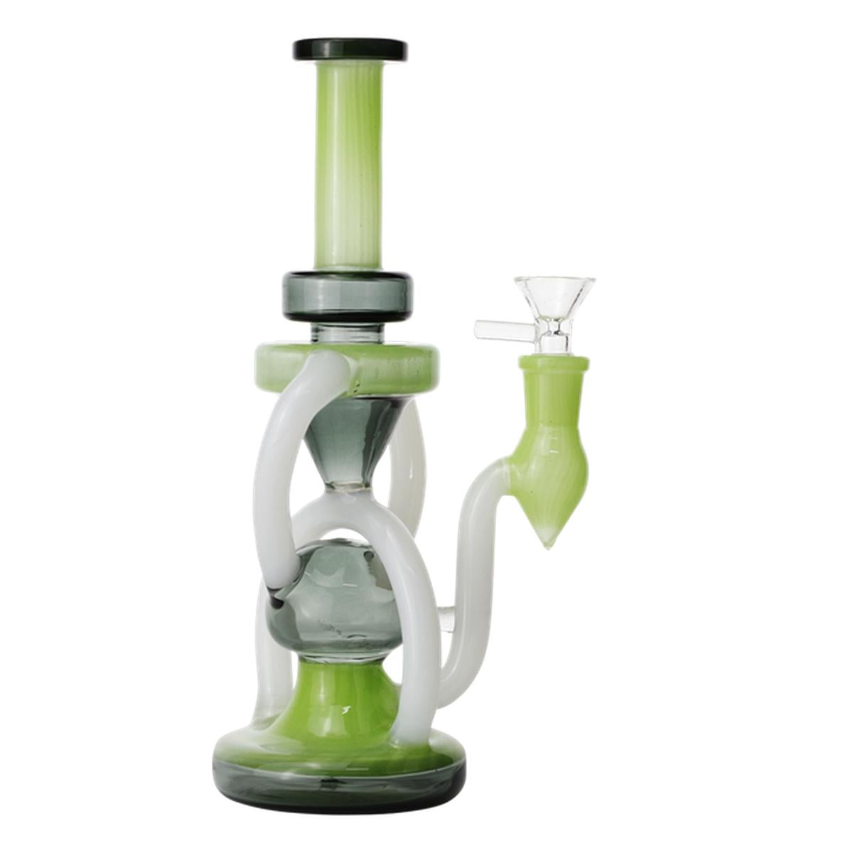 9.8" Glass Water Pipe Recycler Style Bong - Supply Natural