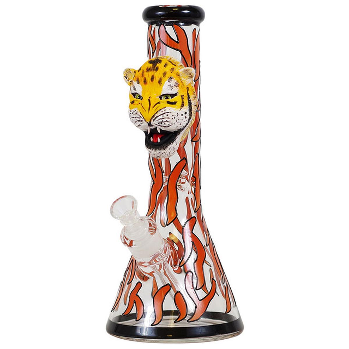 14" 3D Water Pipe Tiger  Bong - Supply Natural