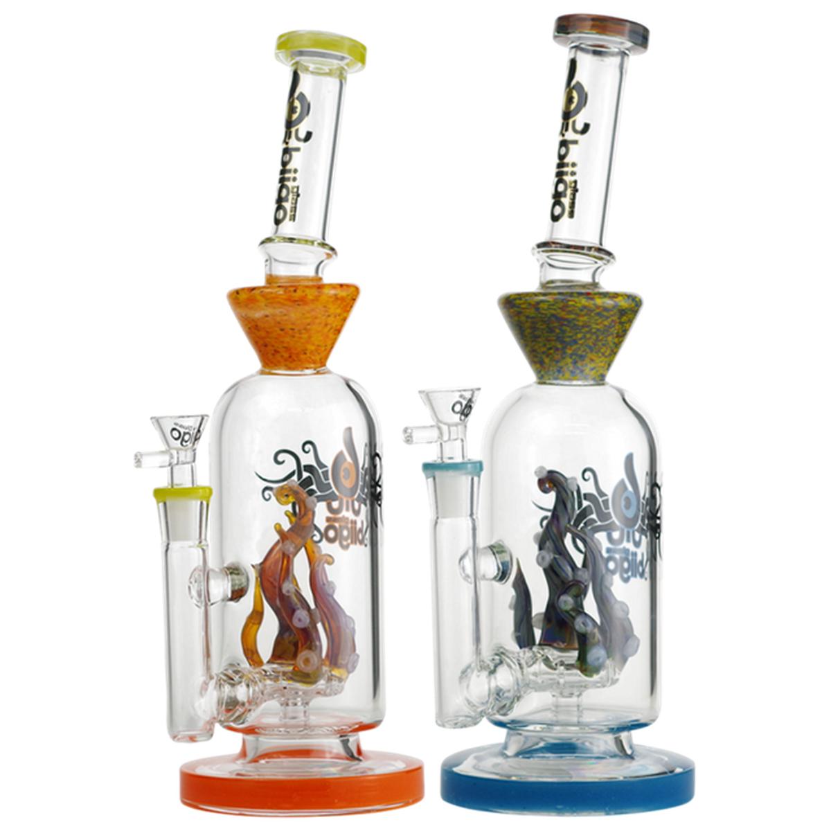 12.9" Biigo Glass Water Pipe Tentacle Perc Design Bong - Supply Natural