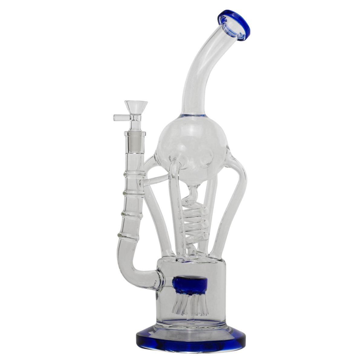 11.8" Glass Water Pipe Recycler Design With Perc Bong - Supply Natural