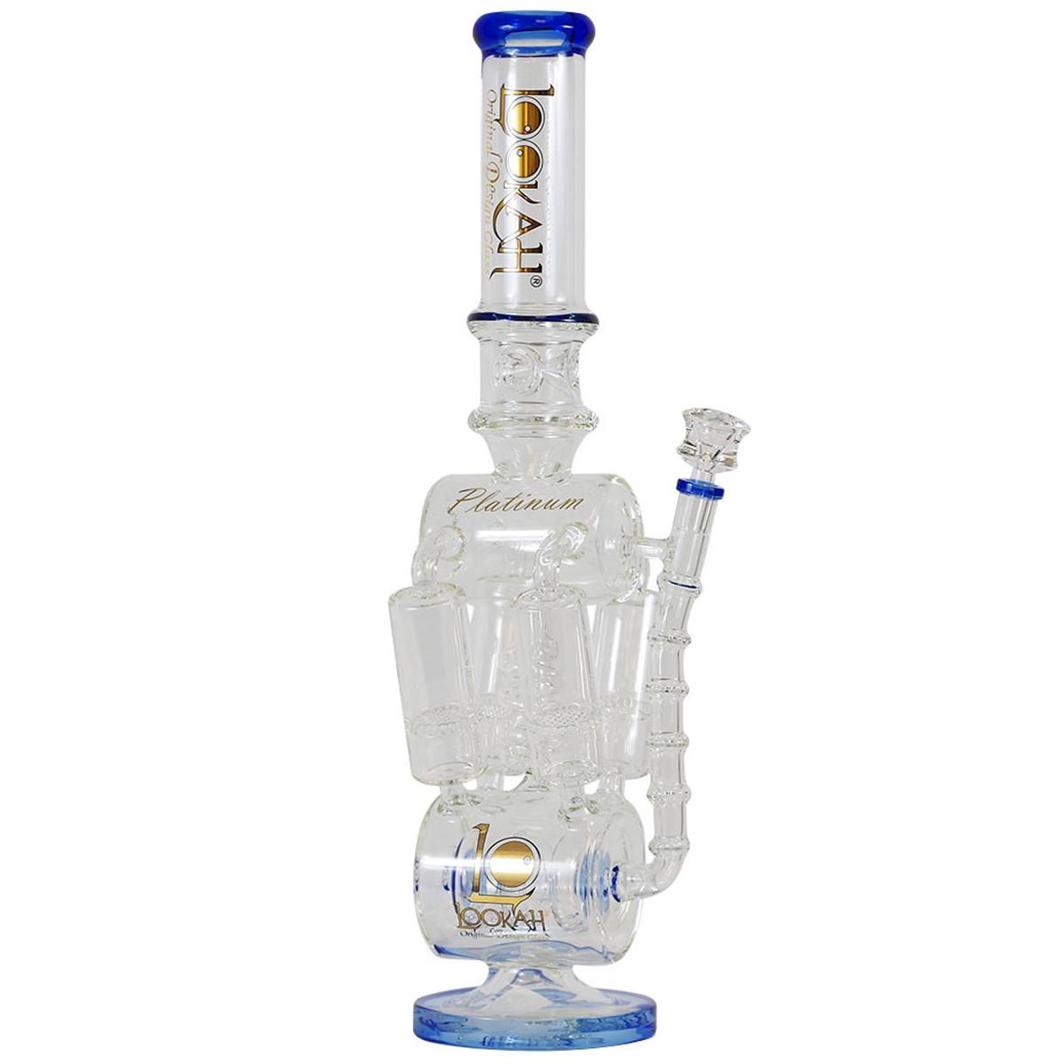 Lookah 20" Recycler Straight Neck Water Pipe With Perc & Ice Catch Bong - Supply Natural