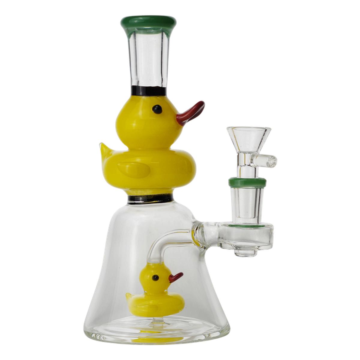 7.5" Glass Water Pipe Duck Design Bong - Supply Natural