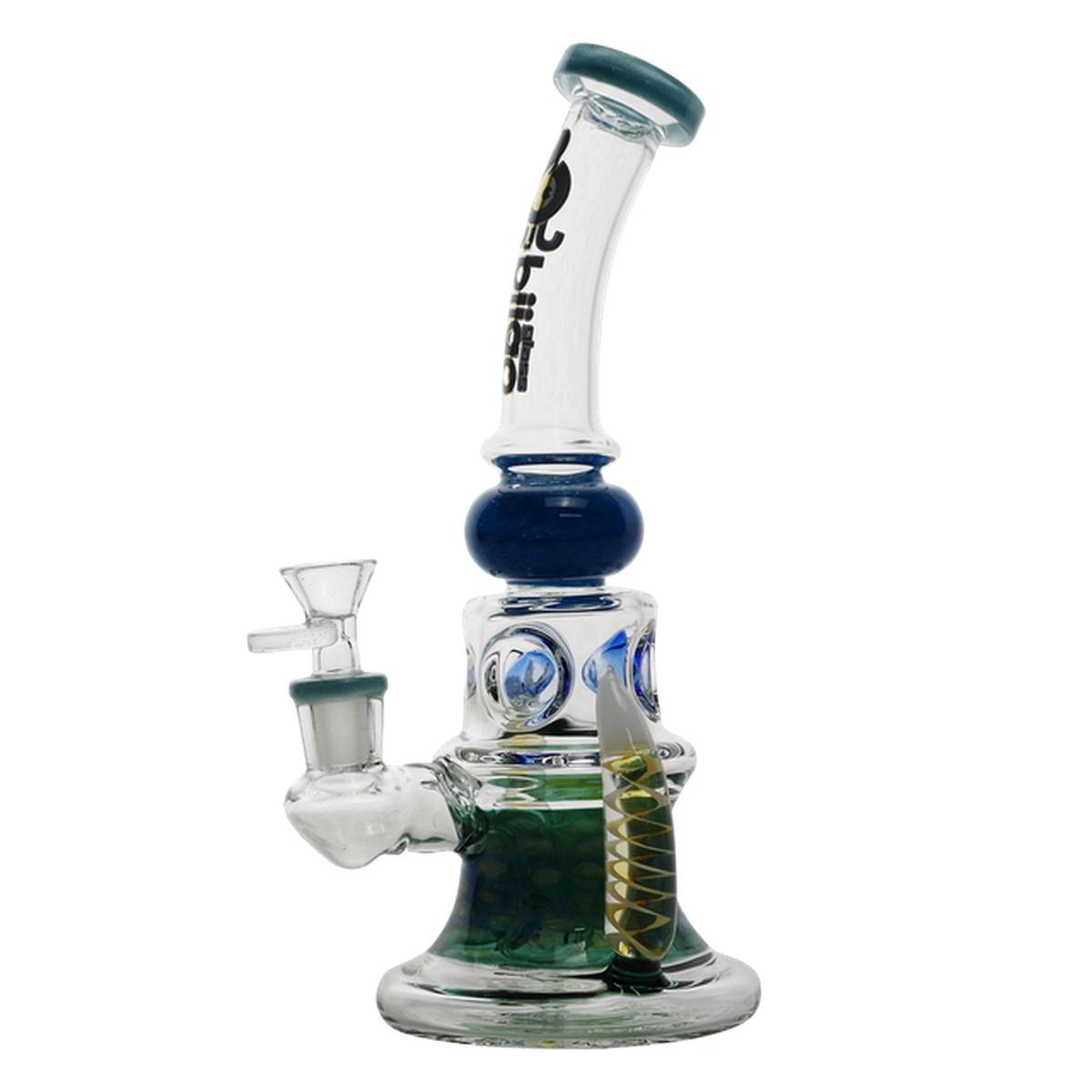 Biigo 8" Glass Water Pipe With Horned Design Bong - Supply Natural