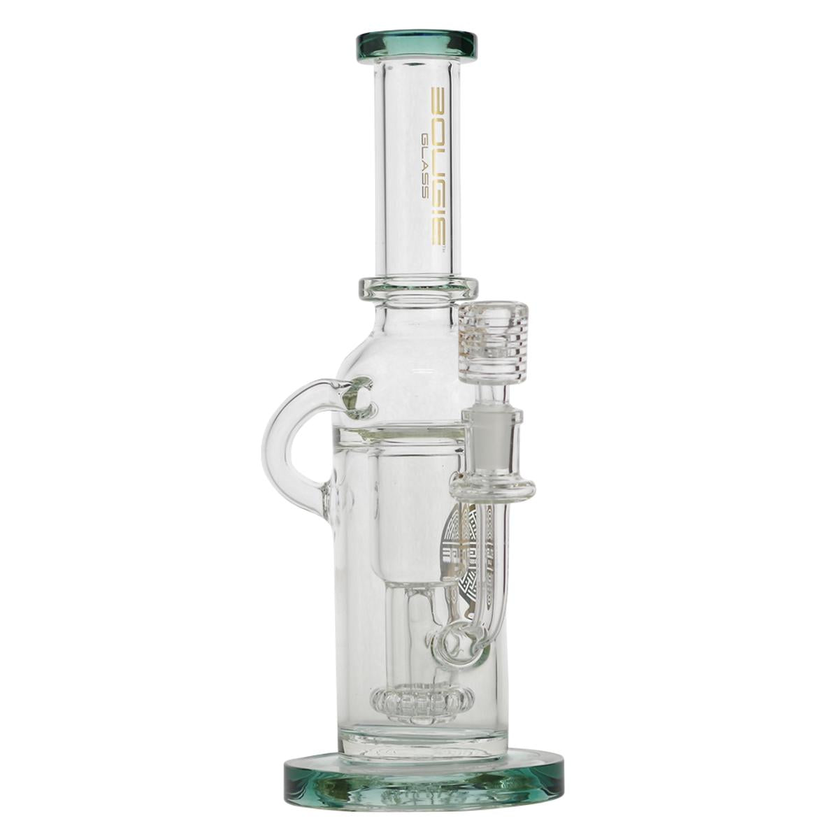 Bougie Glass 11" Water Pipe Recycler Style With Perc Bong - Supply Natural