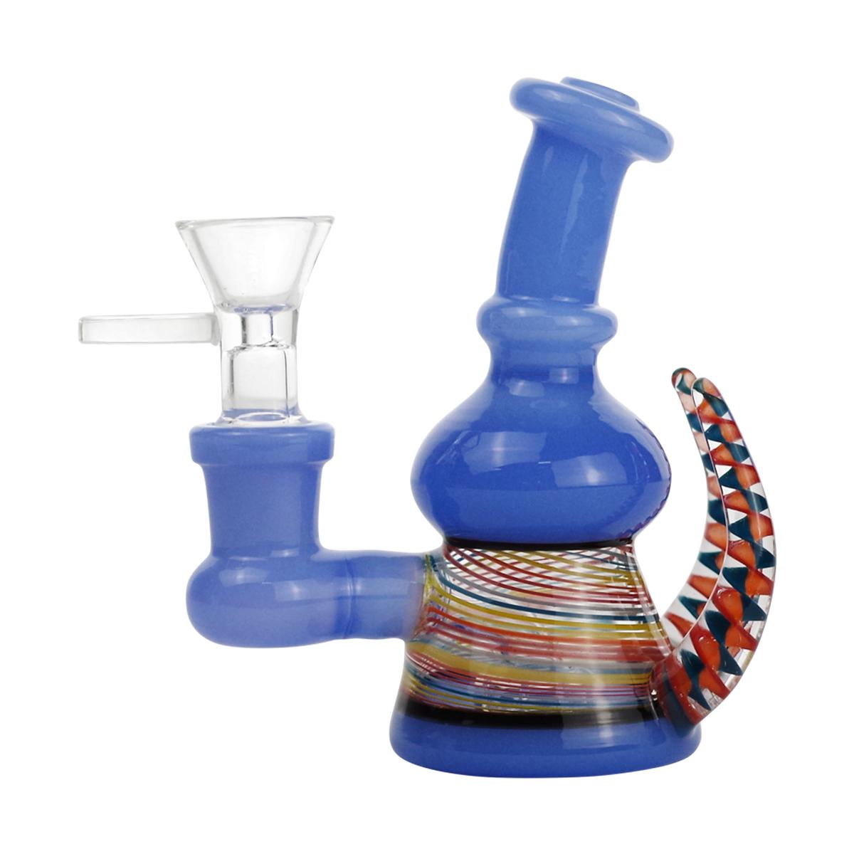 4" Glass Water Pipe Two Horn Bong - Supply Natural