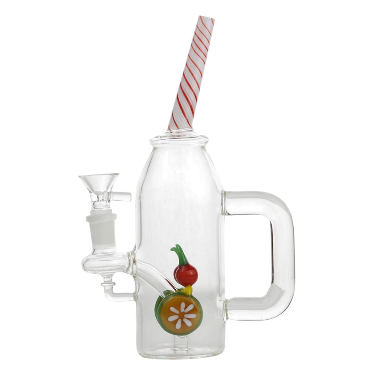 8.9" Glass Water Pipe Cold Drink Design Bong - Supply Natural