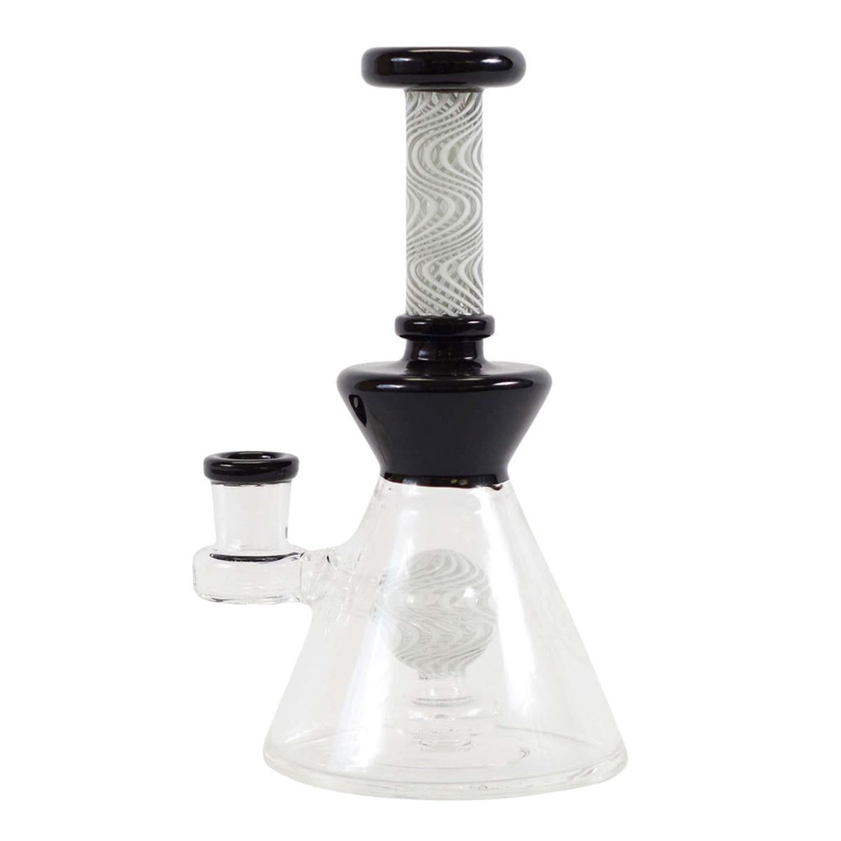 7" Pulsar OP Art Stripped Ball Perc Water Pipe Bong - Supply Natural