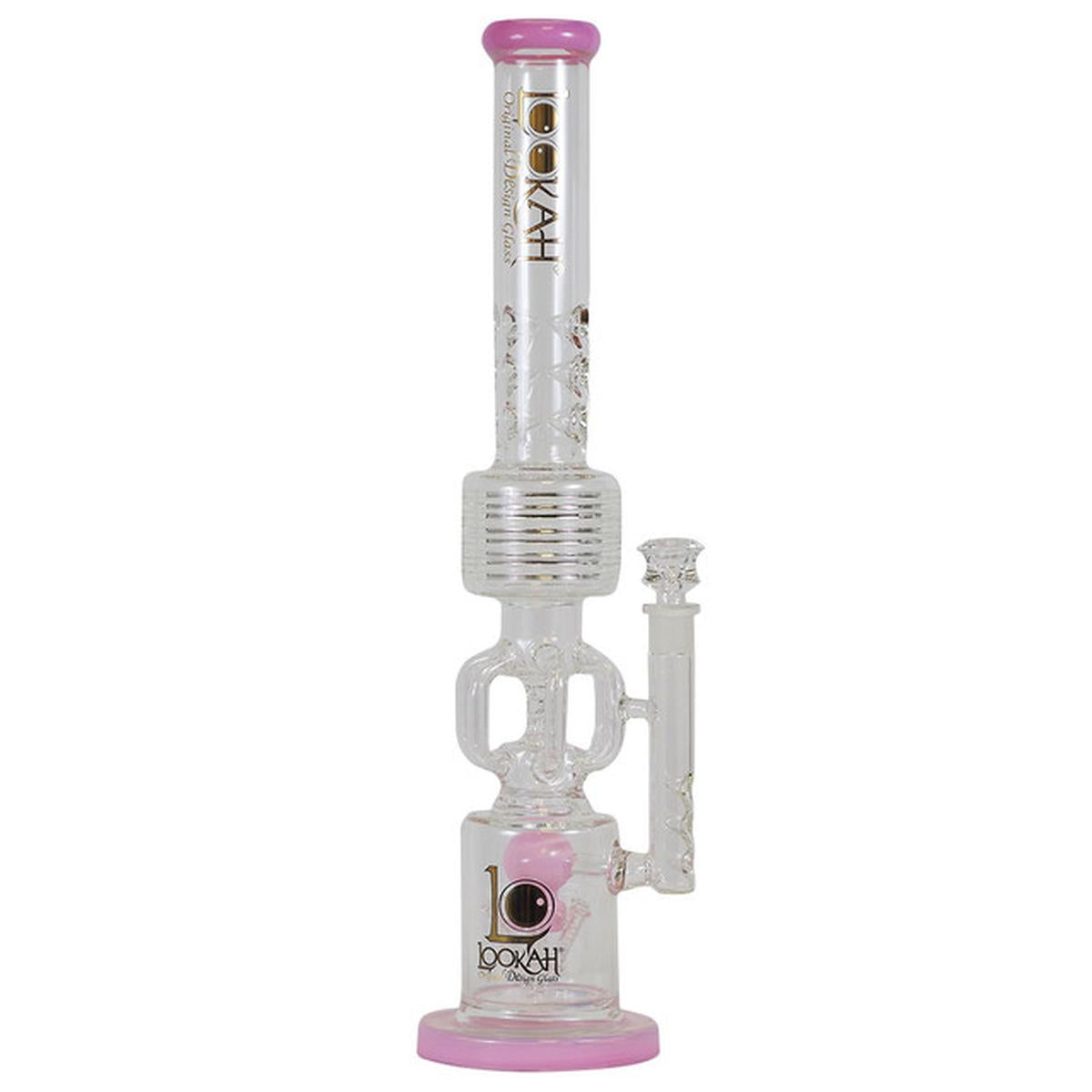 Lookah 22.5" Recycler Straight Neck Water Pipe With Perc & Ice Catch Bong - Supply Natural