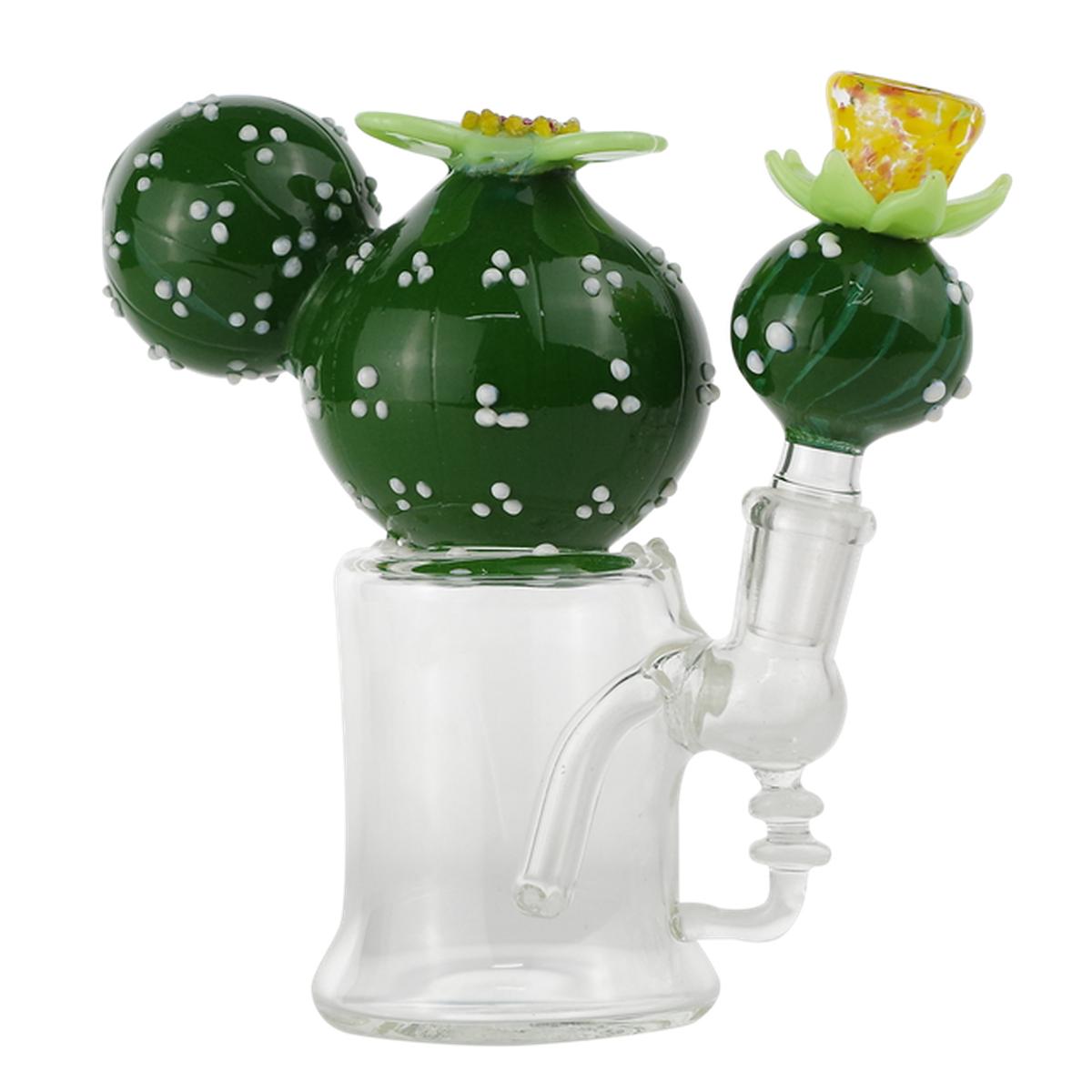 6" Glass Water Pipe Cactus Design Bong - Supply Natural