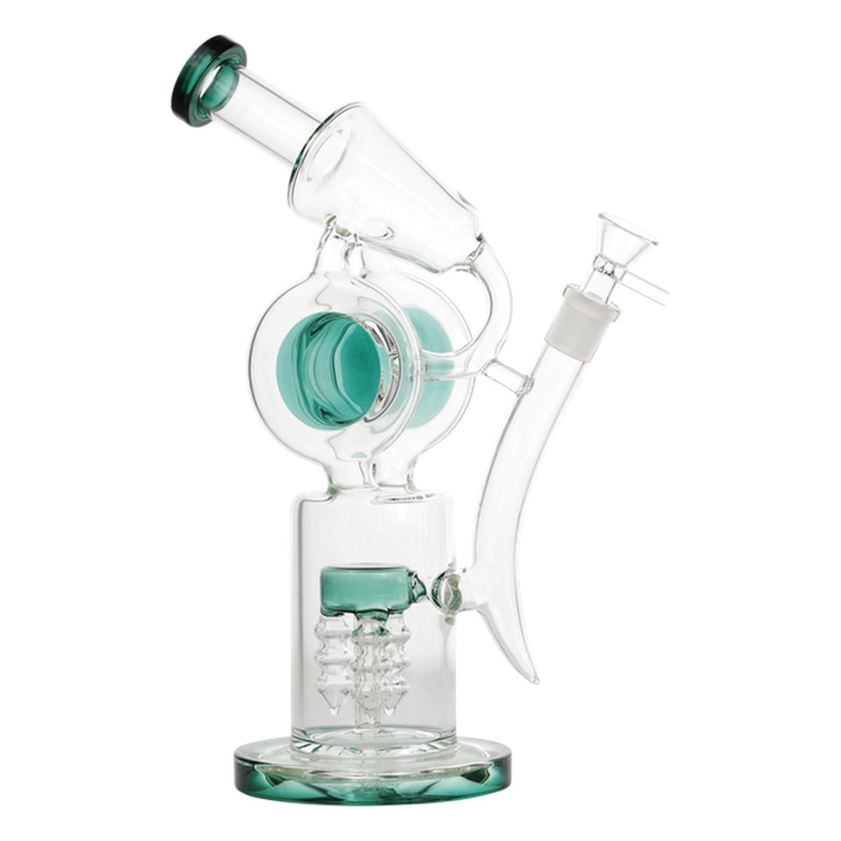 12" Glass Water Pipe Recycler Style Bong - Supply Natural