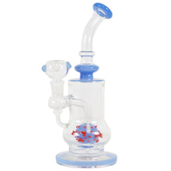 12" Glass Water Pipe With Ball Perc Bong - Supply Natural