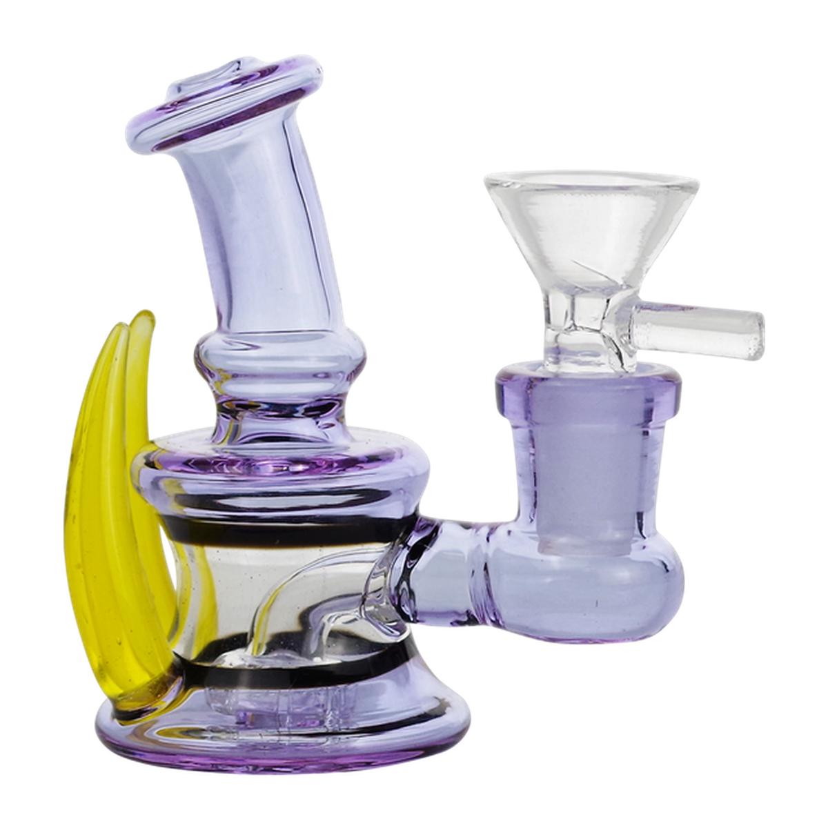 3.5" Glass Water Pipe Two Horn Design Bong - Supply Natural