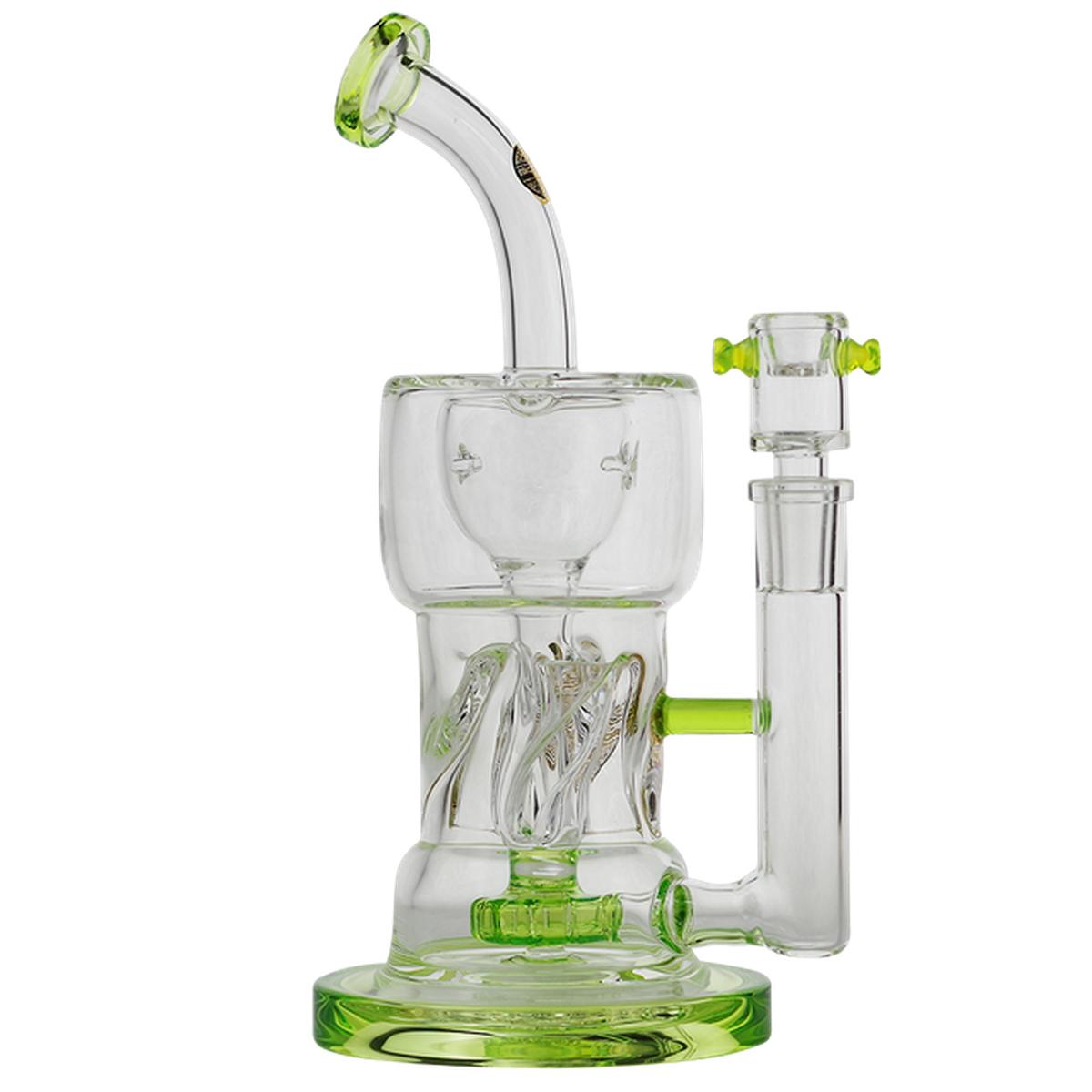 Bougie Glass 9" Water Pipe With Twisted Perc Bong - Supply Natural
