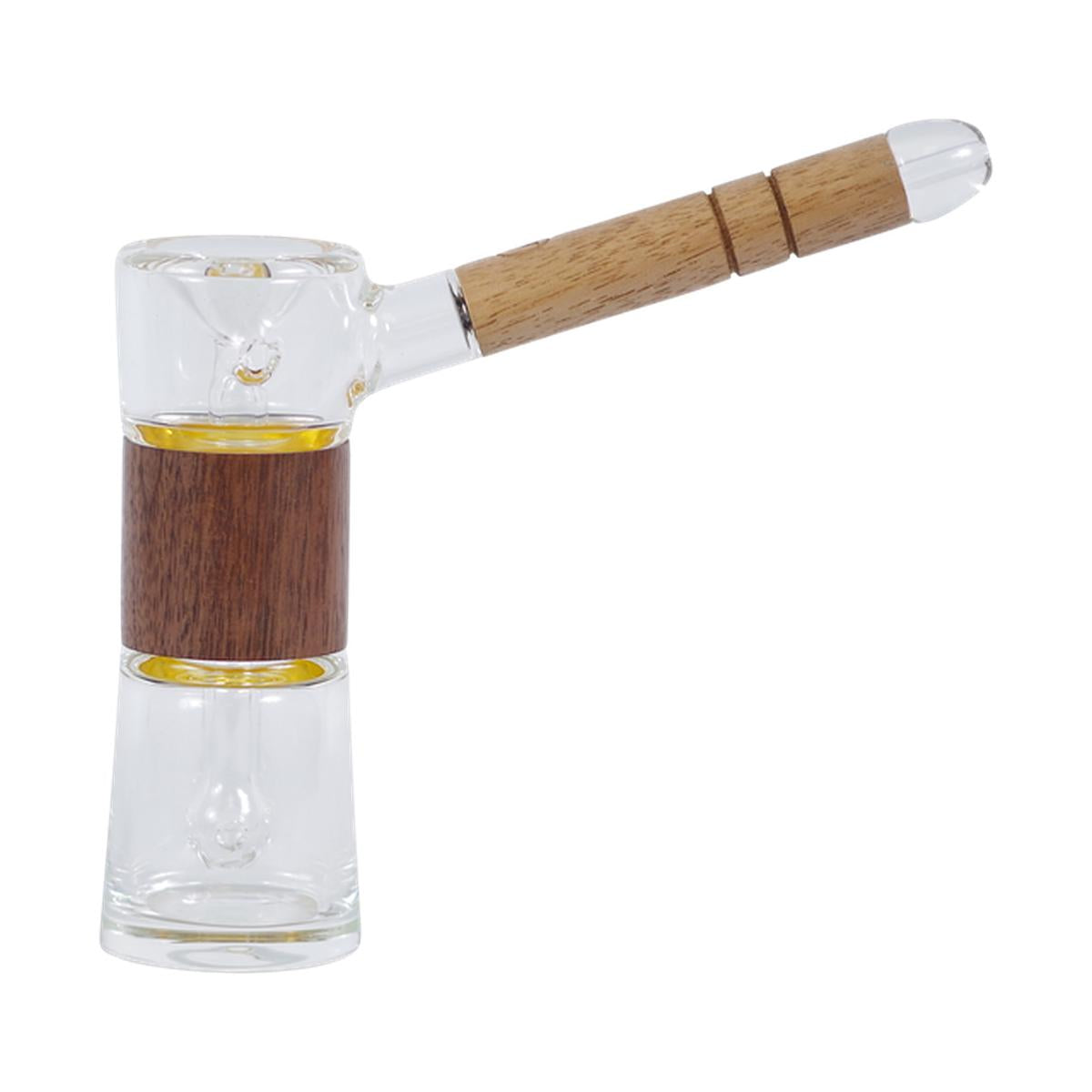 Marley Natural Glass & Walnut 2 Piece Bubbler - Supply Natural