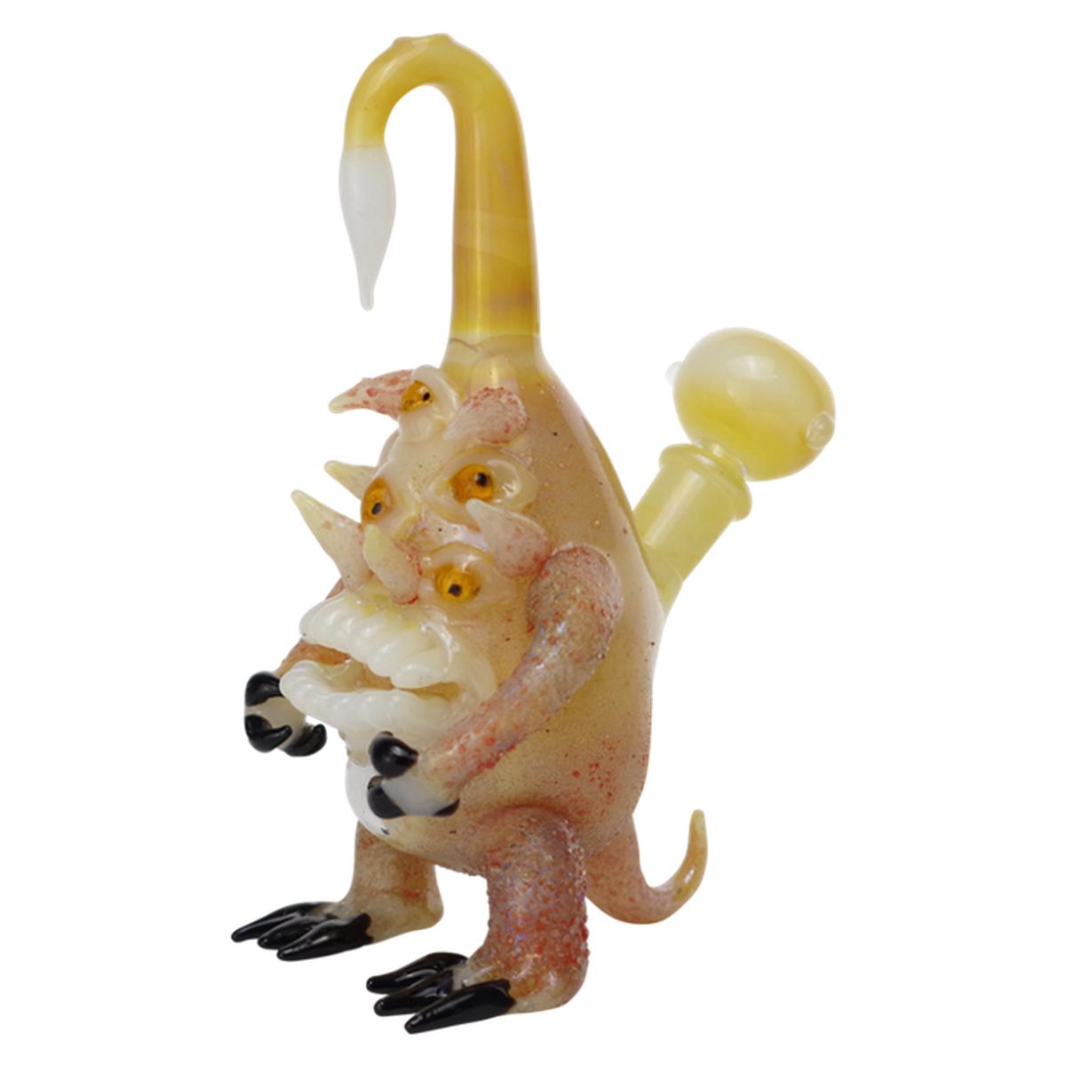 7” Glass Water Pipe Many Eye Monster Design Bong - Supply Natural