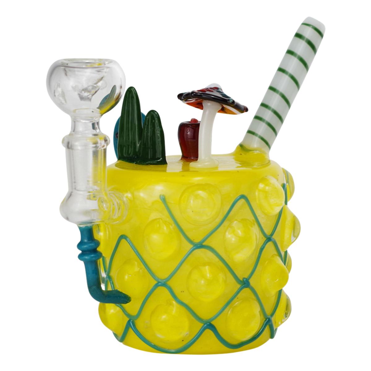 7" Glass Water Pipe Piña Colada Design  Bong - Supply Natural