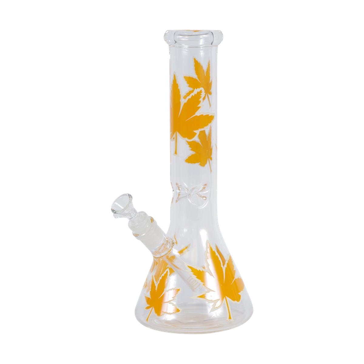 12" Water Pipe With Leaf Bong - Supply Natural