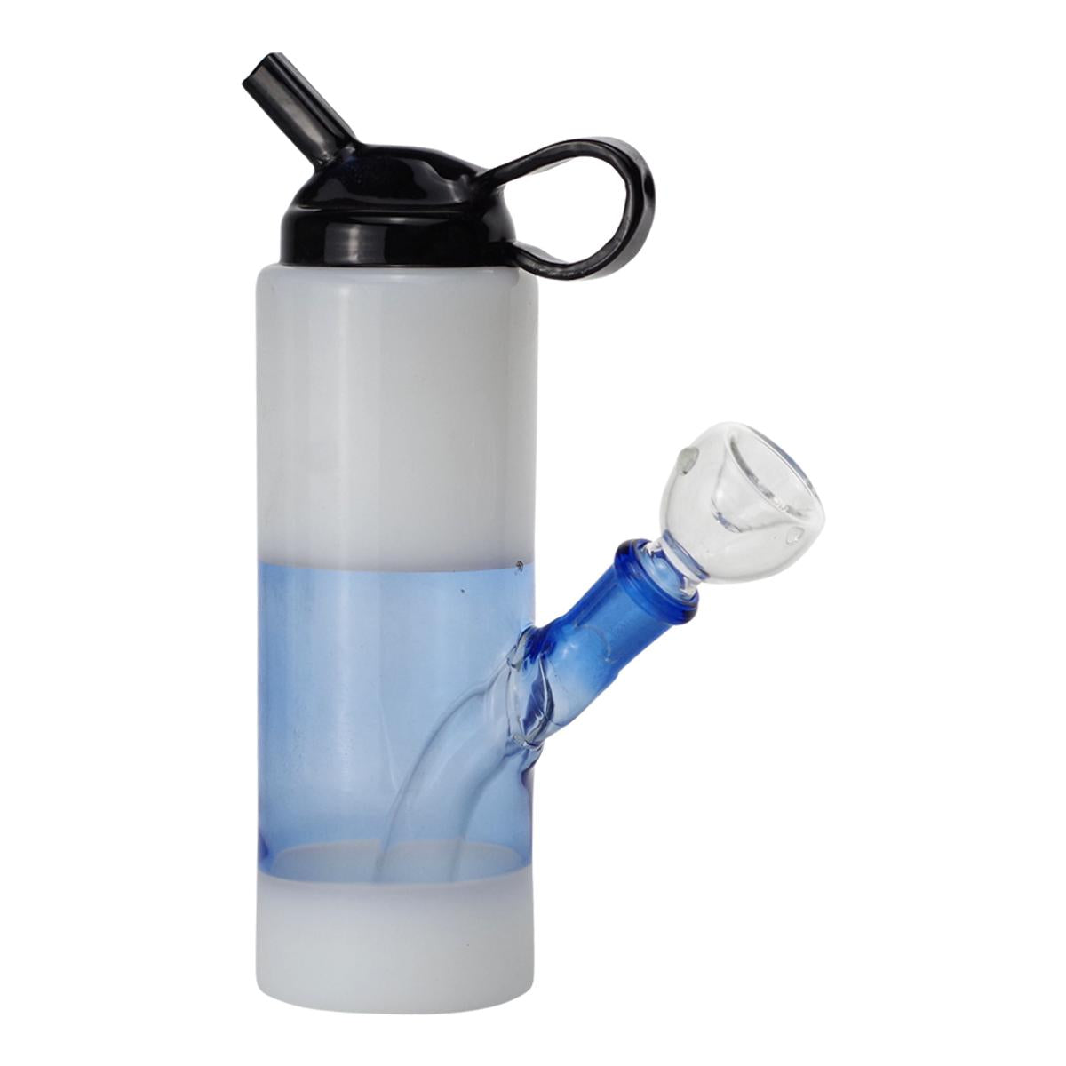 8" Glass Water Pipe Water Bottle Design Bong - Supply Natural