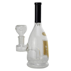 7” Glass Water Pipe Henny Bottle Design Bong - Supply Natural
